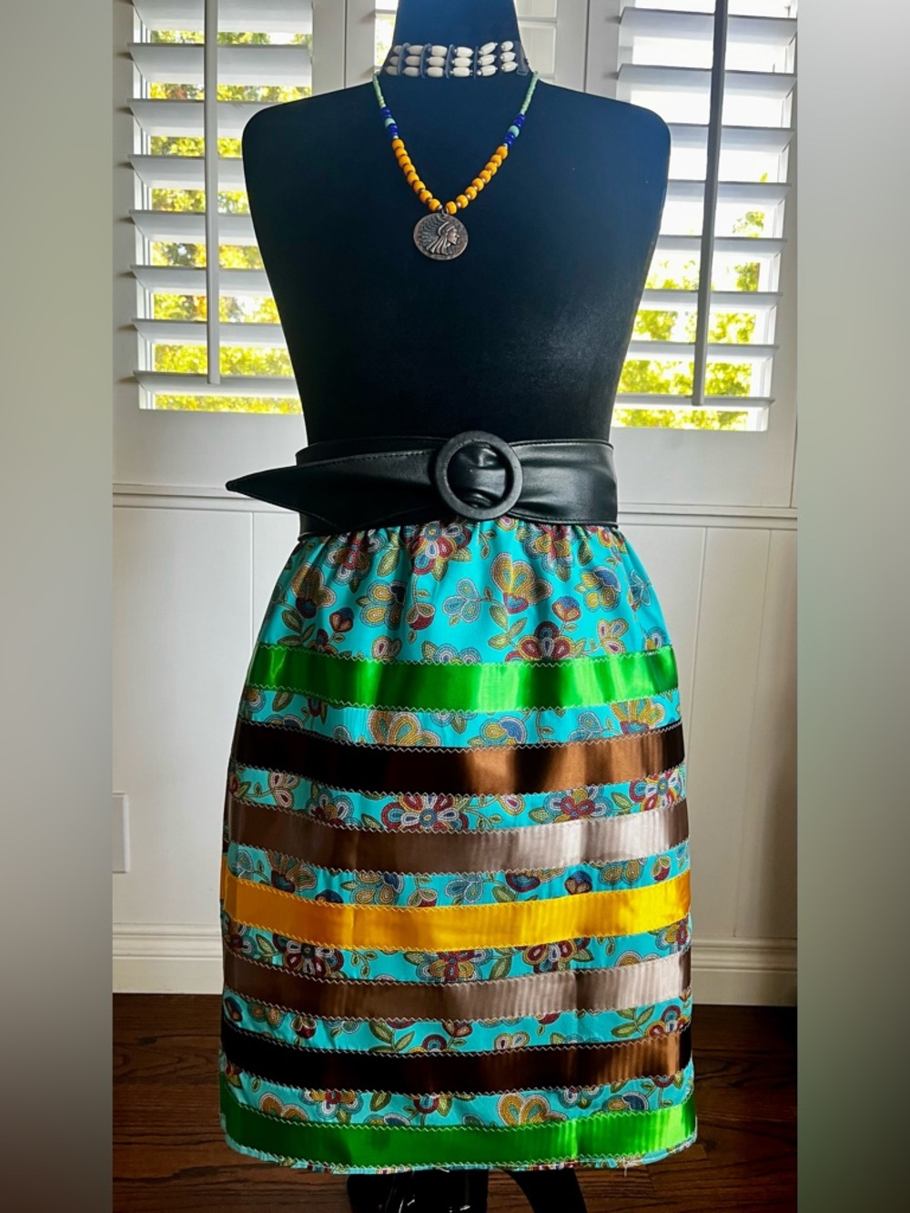 First Nation Native American Ribbon Skirt Size S New- Never Worn